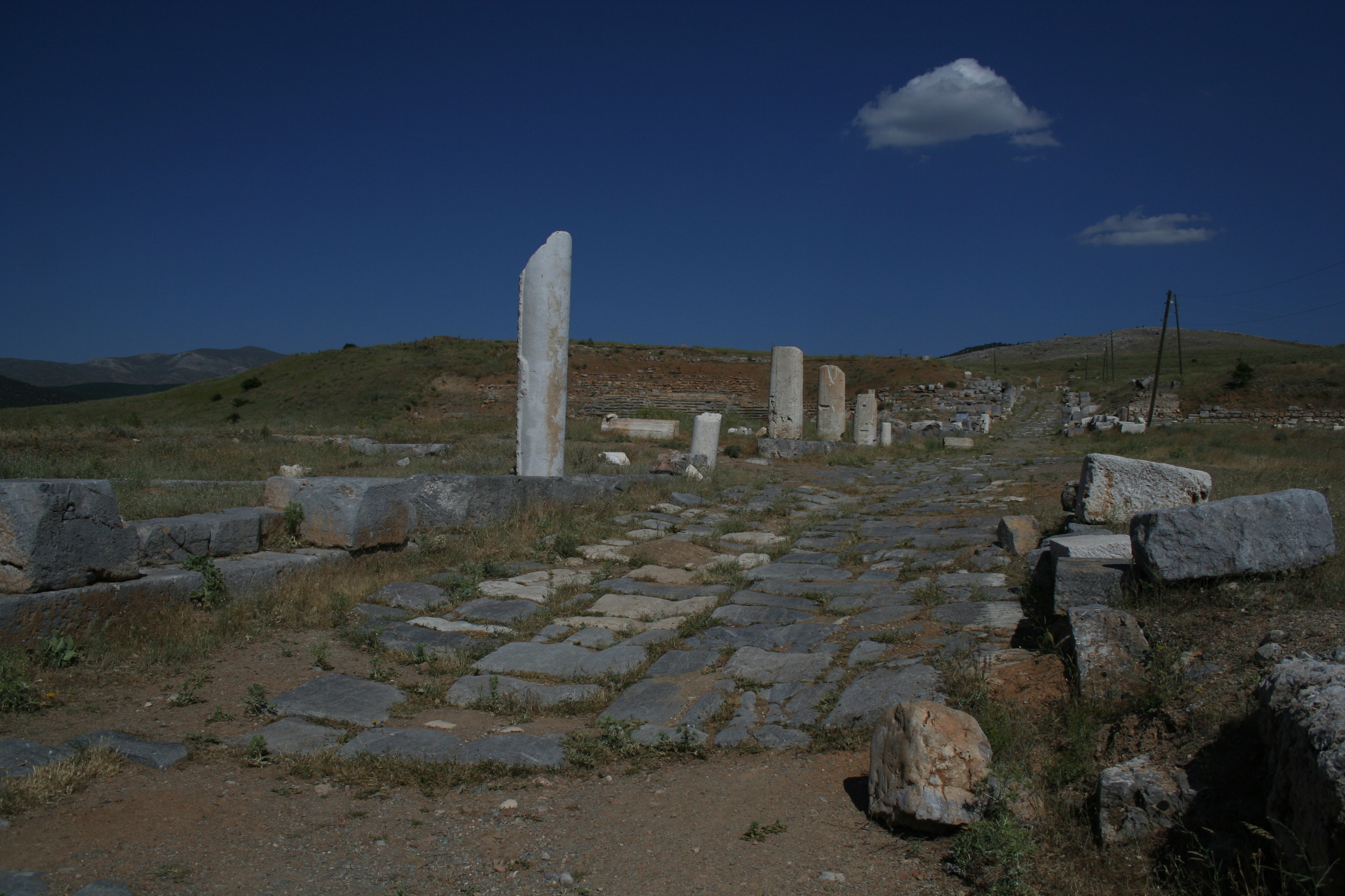 Antiochia di Pisidia, oggi Yalvaç: via che conduce al centro della ...